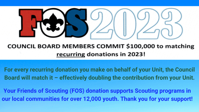 Promotional poster promoting Friends of Scouting