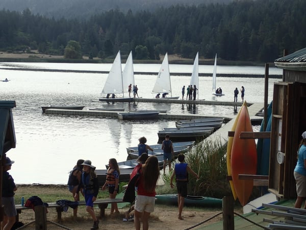 Sea Scouts exploring water activities at Wente