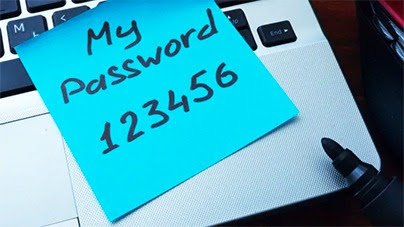 Post it on a laptop that says "My password 123456"